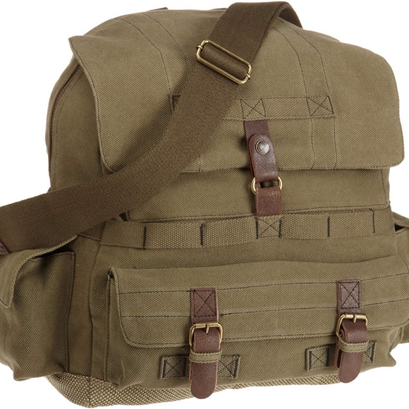 A. KURTZ Rugged Backpack RARE! NEW WITH TAGS! Khaki - Picture 3 of 8